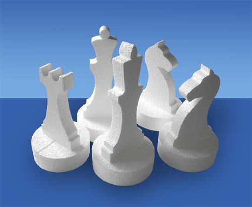 Шахматные фигурки из пенопласта