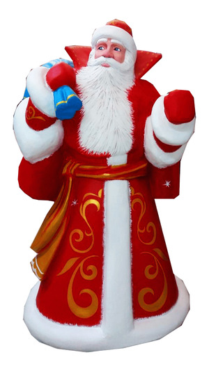 Дед Мороз из пенопласта с мешком