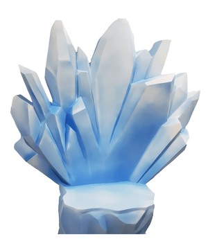 Ледяные кристаллы из пенопласта